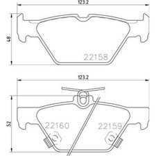 BREMBO Kit De Plaquettes De Frein Arrière Pour Subaru Levorg Outback, 4