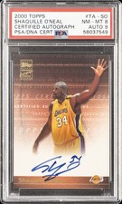 2000 TOPPS CERTIFIED AUTO #TA-SO SHAQUILLE O