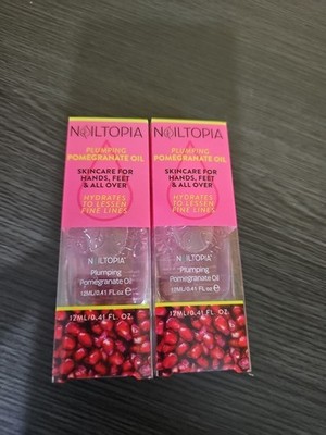 NIB (2) Fresh Moisturizing and Replenishing Pomegranate Oil by Nailtopia 0.41 oz