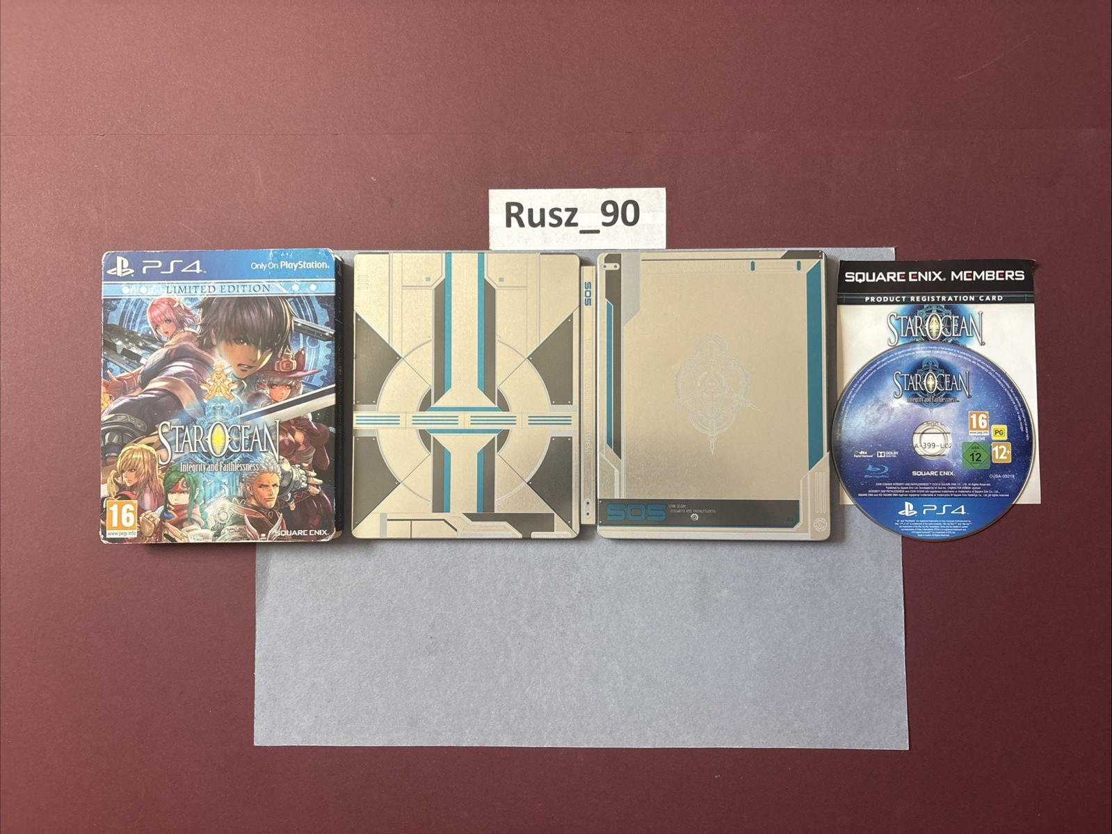 Star Ocean Integrity and Faithlessness PS4 Steelbook Limited Edition IN VG COND