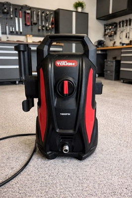 #ad HYPER Tough 1600PSI Electric Pressure Washer 1.2gpm 1.6hp 25ft Hose Black Red $72.00