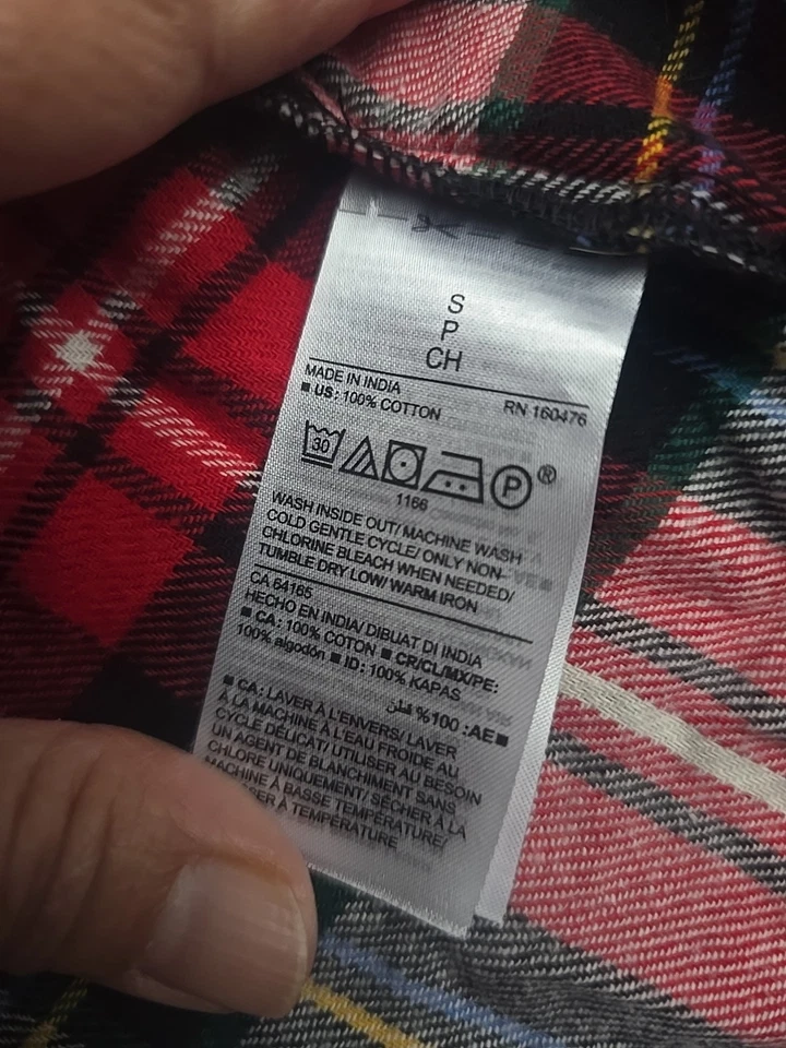 Conjunto de pijama para mujer Old Navy talla S 100 % algodón manga larga colores navideños Foto 4 de 4