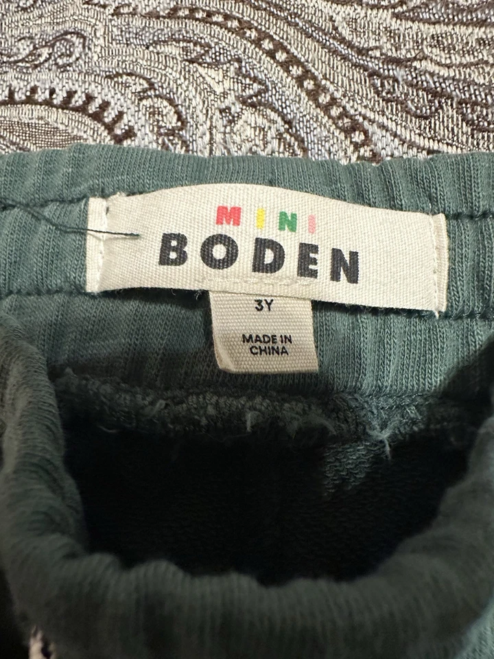 Mini Biden Top Gris Manga Larga Estampado Caimán y Verde Sólido Joggers Talla 3t Foto 4 de 4