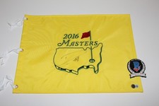 DANNY WILLETT SIGNED 2016 MASTERS PIN FLAG AUGUSTA NATIONAL CHAMPION BECKETT COA