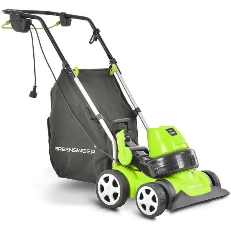 GreenSweep 3-in-1 Electric Vac & Blow Leaf Vacuum, Blower,  and Mulcher