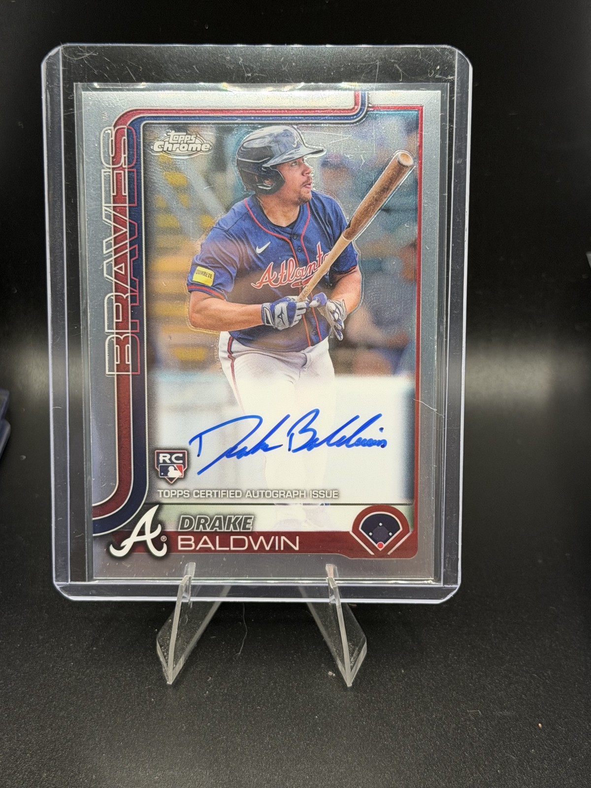 2025 Topps Chrome - Rookie Autographs Drake Baldwin #RA-DBA (AU, RC)