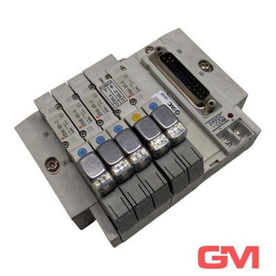 SMC Ventilinsel SY3-LNJ053 valve terminal 4x SY3140-5FU-Q 24VDC-COM
