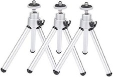 3 Pcs Aluminum Alloy Mini Telescopic Tripod Foldable Tripod Anti-Shake Tripod fo
