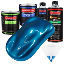 Cruise Night Blue Metallic Quart Kit Low Voc Urethane Basecoat Auto Paint Kit