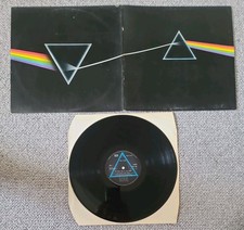 PINK FLOYD-DARK SIDE OF THE MOON-ORIGINAL UK LP ON HARVEST RECORDS-1973-SHVL 804