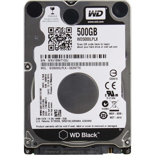 Disque Dur Interne Western Digital 500 Go 2.5 Pouces Pour PC Portable
