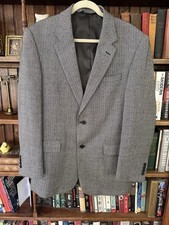 Men's JOS A BANK 42L Wool Suit Jacket Blazer Sport Coat 2 Button Herringbone