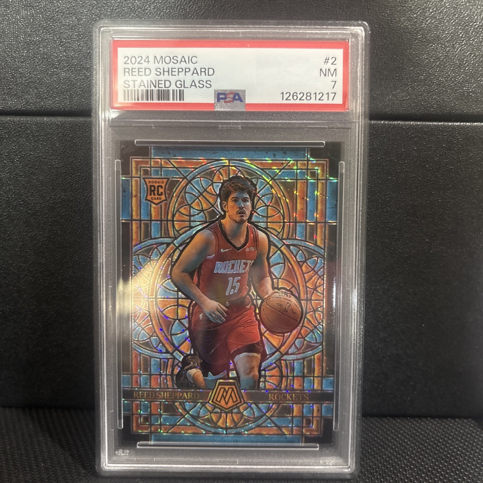 Panini 2024-25 Mosaic Reed Sheppard Rookie STAINED GLASS #2