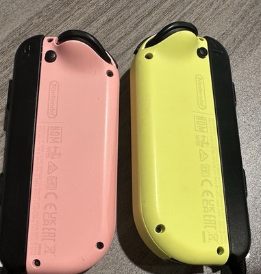 Nintendo Switch OEM Pair Pastel Pink & Yellow Joy-Con Joy Cons | eBay