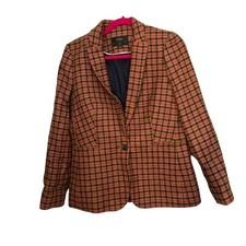 J.Crew Parke Blazer Pink Mustard Multi size 6