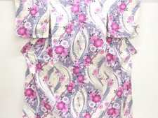7804046: JAPANESE KIMONO / YUKATA / COTTON / FLOWER