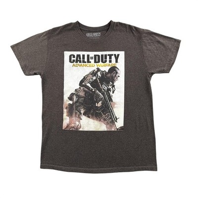 Call Of Duty Advanced Warfare Shirt Mens Large Gray Video Game Promo Gamer Tee