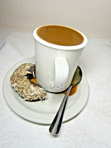 Display Faux Food Prop Coffee And Donut Set