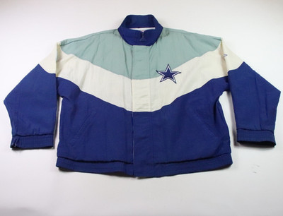 Vintage Dallas Cowboys Jackets Mens XL Blue NFL Football Apex One Pro Line 90s