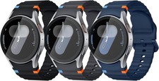 3 Pack Soft Silicone Strap Compatible with Samsung Galaxy Watch 8 40mm 44mm