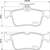 Brembo Bremsbelagsatz, Scheibenbremse P 24 175 FüR Ford Ford USA