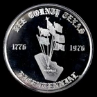 1976 Bee County Texas Bicentennial Proof .999 Fine Silver Round Medal 25.8g
