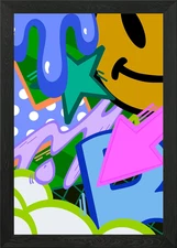 Abstract Pop art Framed Wall Art Poster Canvas Print Picture