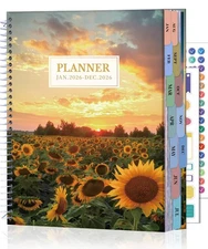 Planner 2026: 12 Months Jan 2026 - Dec 2026 Calendar Planners Weekly and Mont...