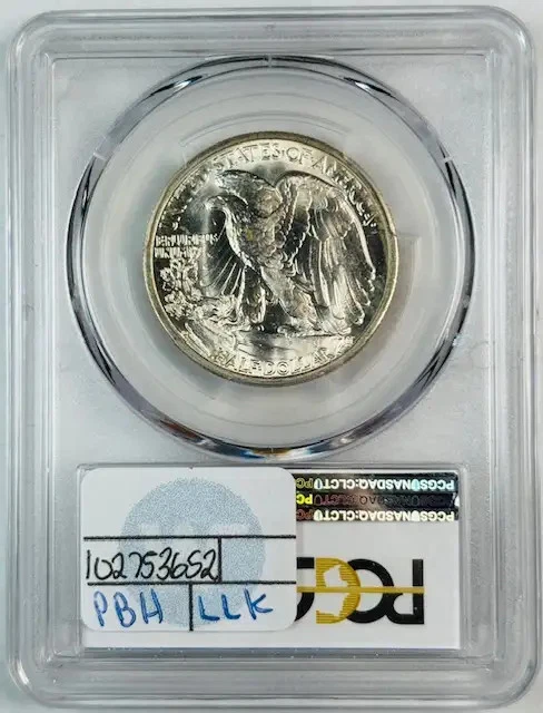 1942 D Walking Liberty Half Dollar PCGS MS-66 - Image 2 of 2