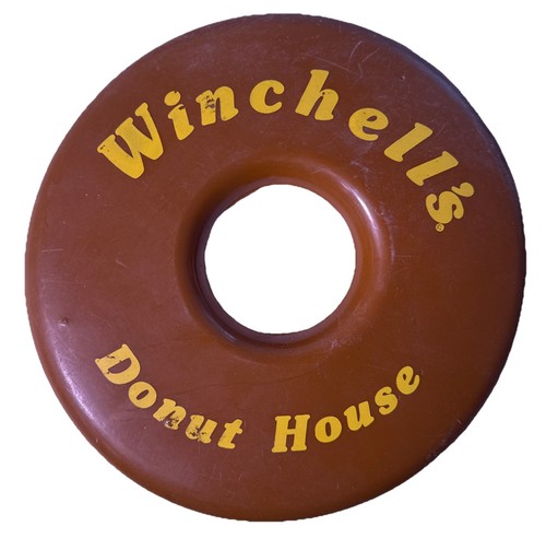 Winchell’s Donut House Brown Donut Shaped Brown VTG Advertising Frisbee