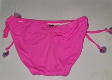 NWOT PIlyq 12 Girls Hot Pink Side Tie Bikini Bottom 115186