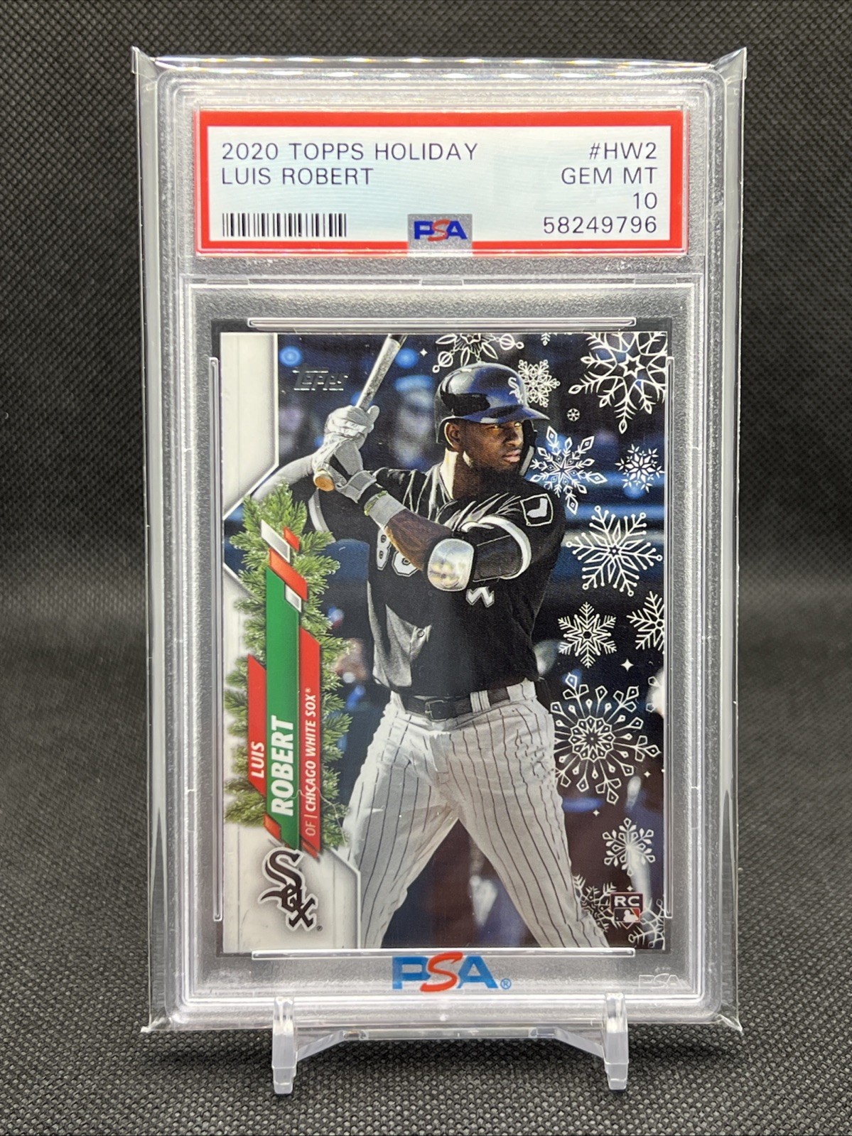 2020 Topps Holiday Luis Robert Rookie RC White Sox Mets PSA 10