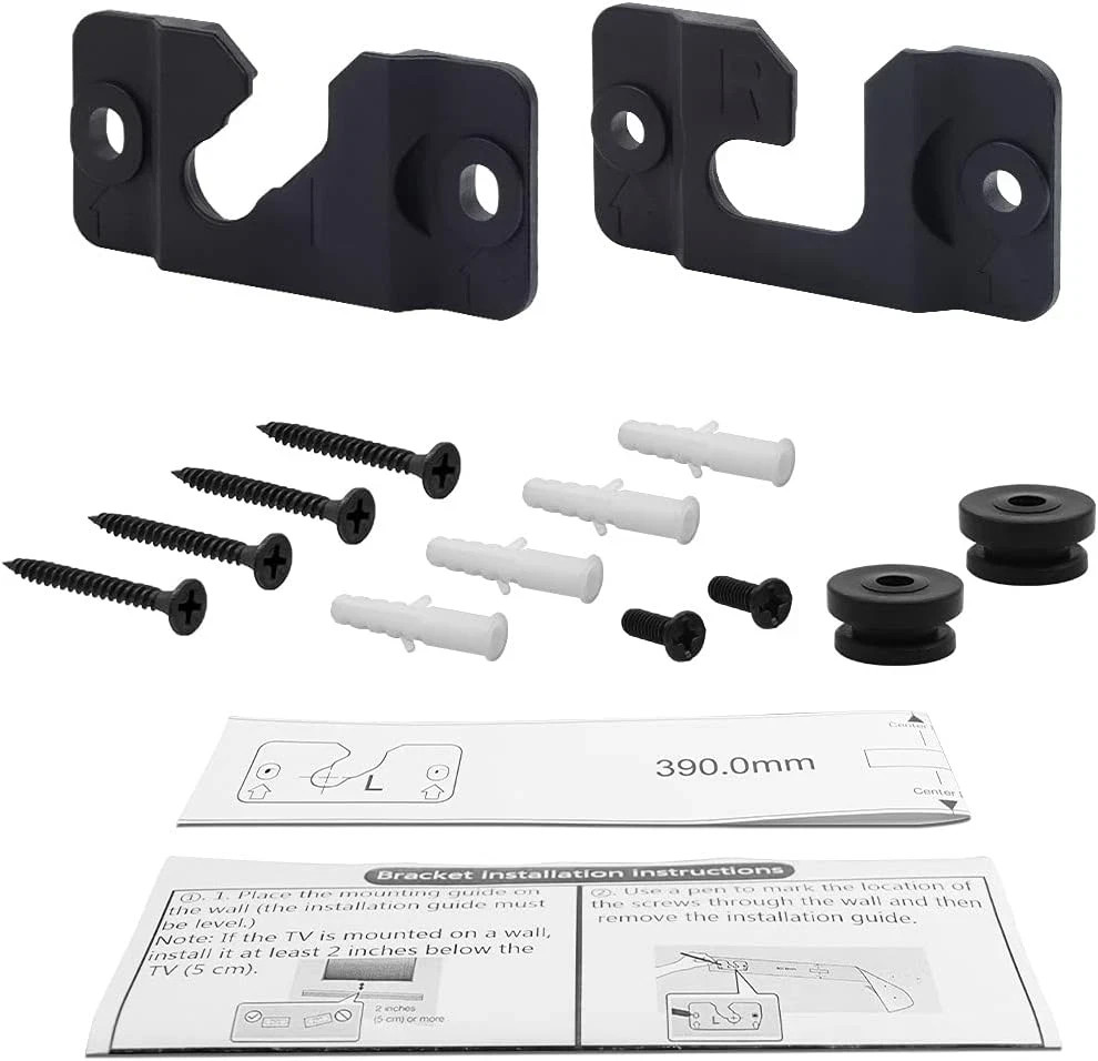 1 Pair of Black Wall Mount Bracket AH96-03064A for Samsung Soundbar HWH750 HW-H7