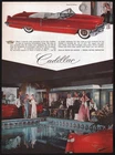 1956 Cadillac ad red Series 62 Convertible - The Racquet Club, Palm Springs