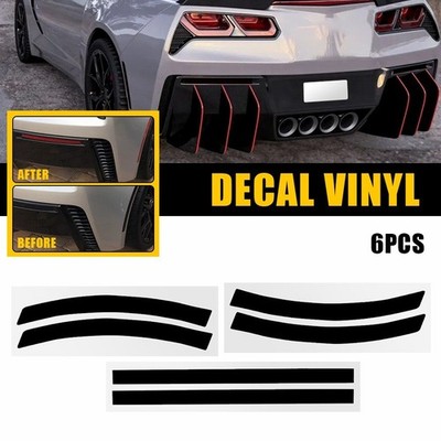 6X Sidemarker & Reflector Vinyl Tint Overlay For 2014-2019 Chevrolet Corvette C7