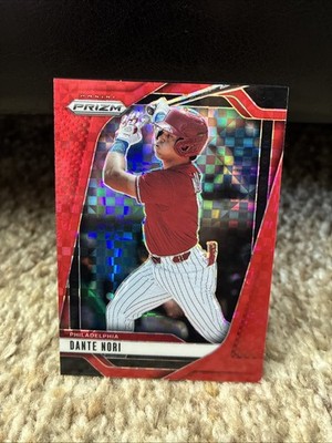 2025 Prizm Dante Nori #242 Pulsar Red Power Prizm #/99 - Color Match Phillies