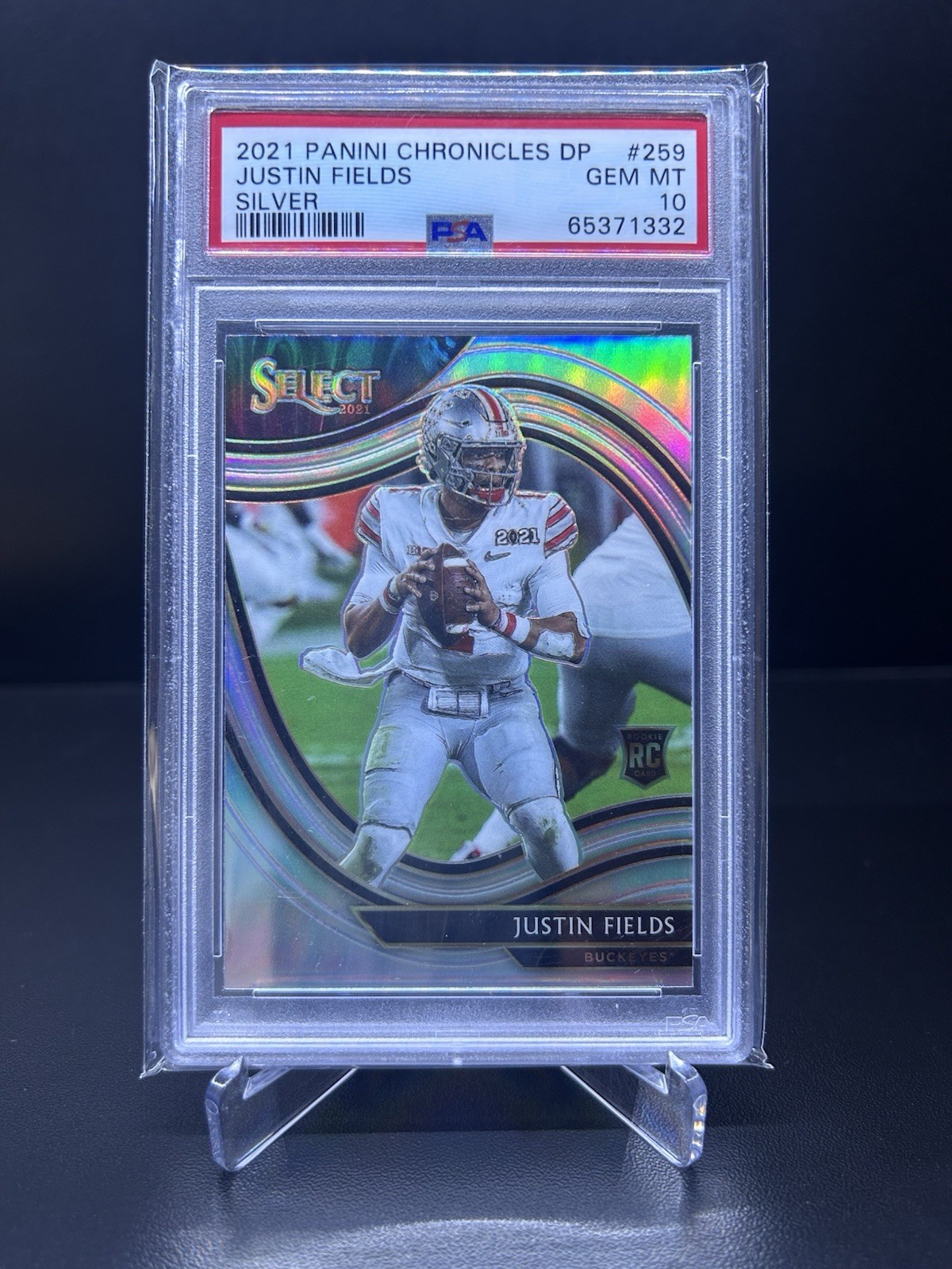 Justin Fields Panini Chronicles Draft Picks #259 Holo