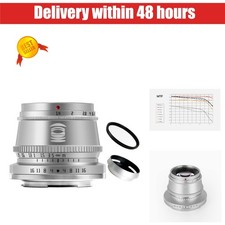 TTARTISAN 35mm F1.4 Lens for Sony E Mount Cameras - Manual Focus Silver