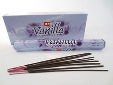 VANILLA von HEM BIG PACK 6x 20 RäucherSTÄBCHEN Original Indien Incense
