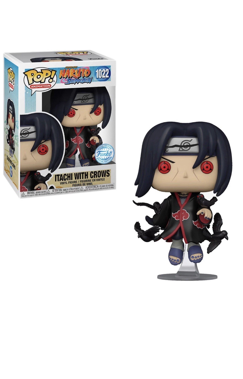 FUNKO POP VINYL FIGURE ANIMATION 1022 ITACHI WITH CROWS NEW
