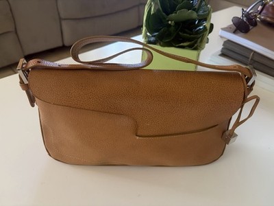 Bally Women's Vintage Brown Leather PVC Shoulder Bag