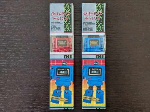 2 - Quartz Watch Micro Change Series Transforming Robot Watch Red and Blue