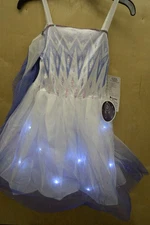 Disney Frozen 2, Kids' Elsa Costume Dress with Headpiece, Size S (4X-6X), New