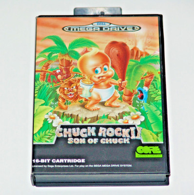 Chuck Rock 2 Son Of Chuck - II SEGA Mega Drive Game Spiel + OVP
