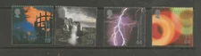 GB COMMEM.1999  MILLENIUM / FIRE AND LIGHT    SET OF  4   UMM  