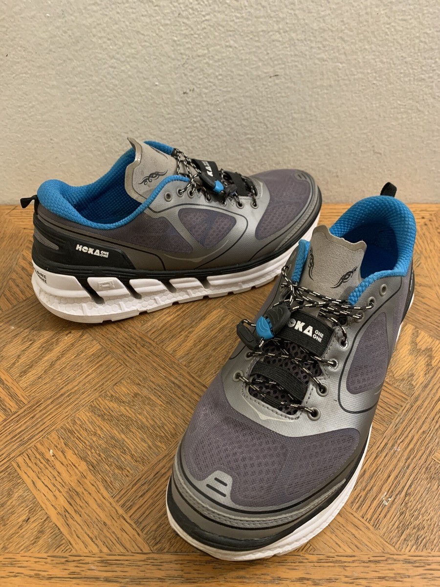 Hoka One One Conquest Gray Running Mens Shoes Size 30108-025