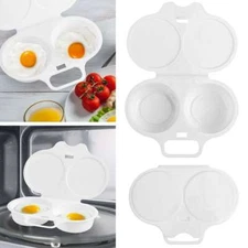 Poached Egg Maker Microwave Egg Steamer DIY Eggs Round Poached Eggs 2 Eggs