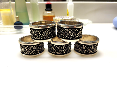100% Authentic Chrome Hearts Giant Napkin Rings Set of 5 Ultra