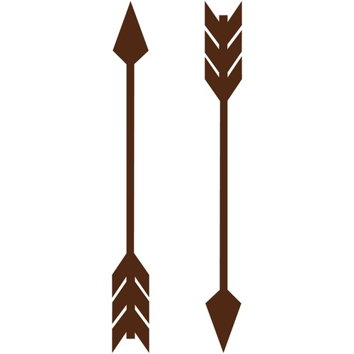 2x Feather Arrow 6" Vinyl Decal Car Window Wall Sticker Car Tribal Nursery - Picture 25 of 26