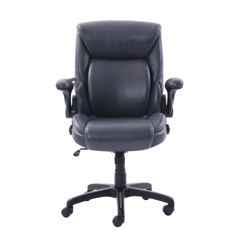 sealy posturepedic leather office chair